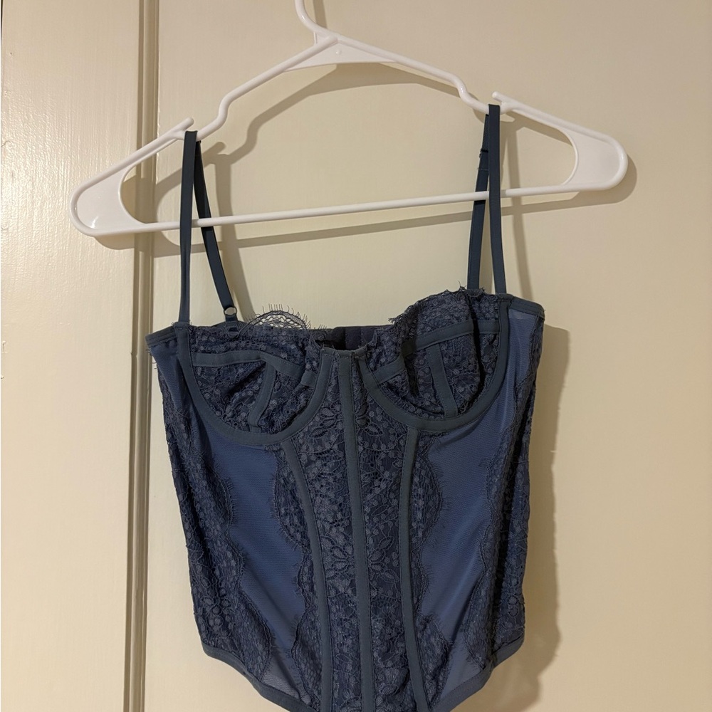 Urban Outfitters Bustier in Slate Blue